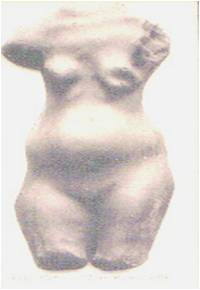 Ελληνιστικό αγαλματίδιο-Σμύρνη. Γυναίκα με εξελκωμένο όγκο μαστού