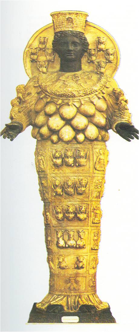 Άρτεμη της Εφέσου  Άγαλμα του 2ου π.Χ. αιώνα, Μουσείο Νάπολης                   