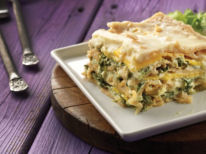 cheesy kale and squash white lasagna 1