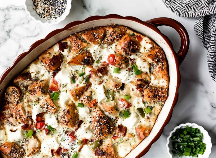 everything bagel breakfast casserole