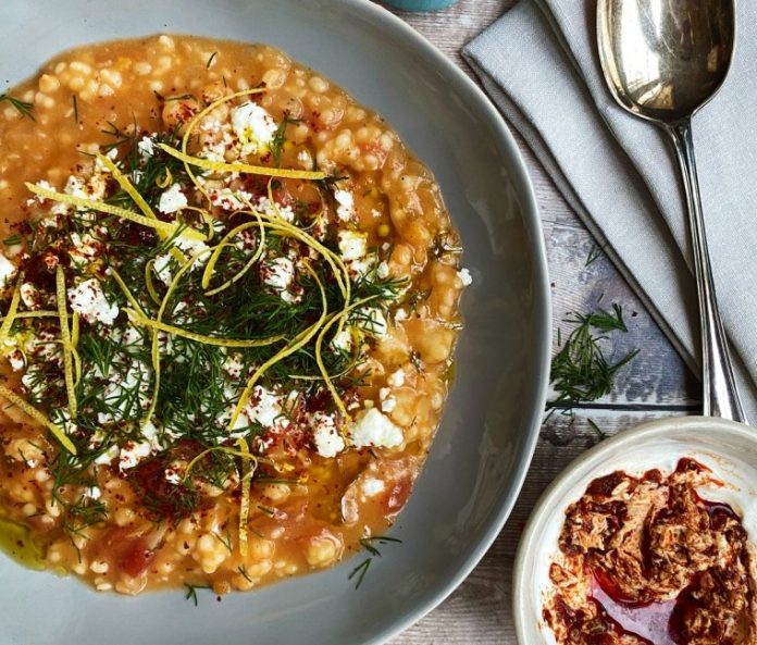 greek trahana soup with lemon and olive oil 1